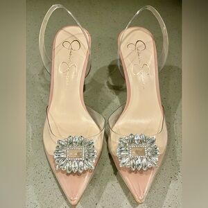 BRAND NEW Jessica Simpson Clear Embellished Women's Shoes